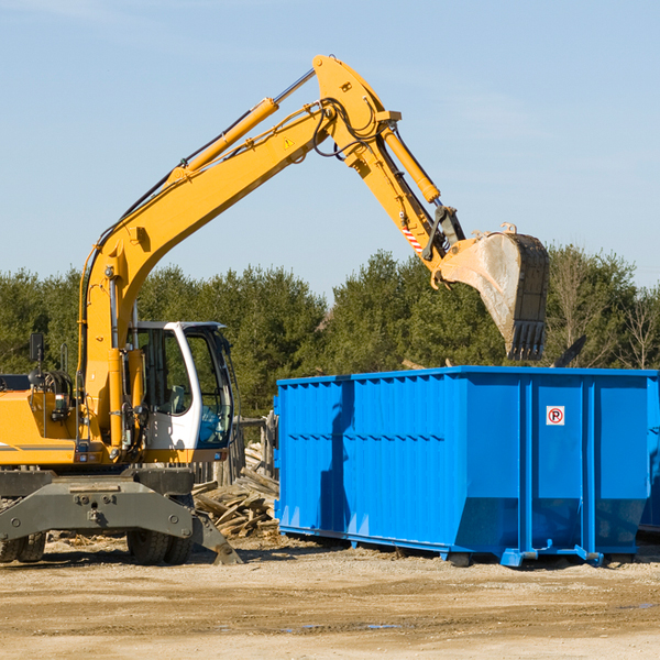 what size residential dumpster rentals are available in Mohawk